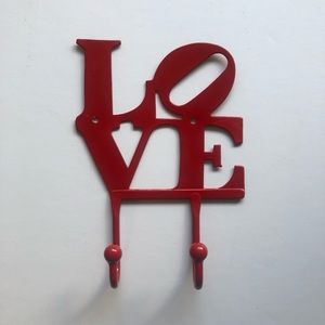 LOVE decorative key holder
